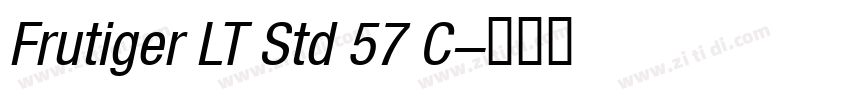 Frutiger LT Std 57 C字体转换